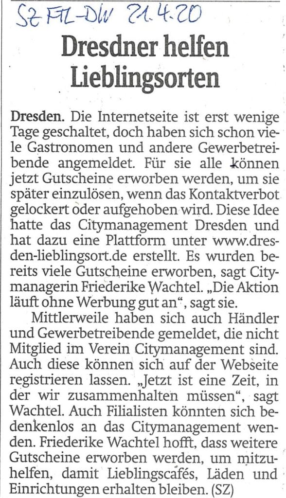 Zeitungsartikel SZ