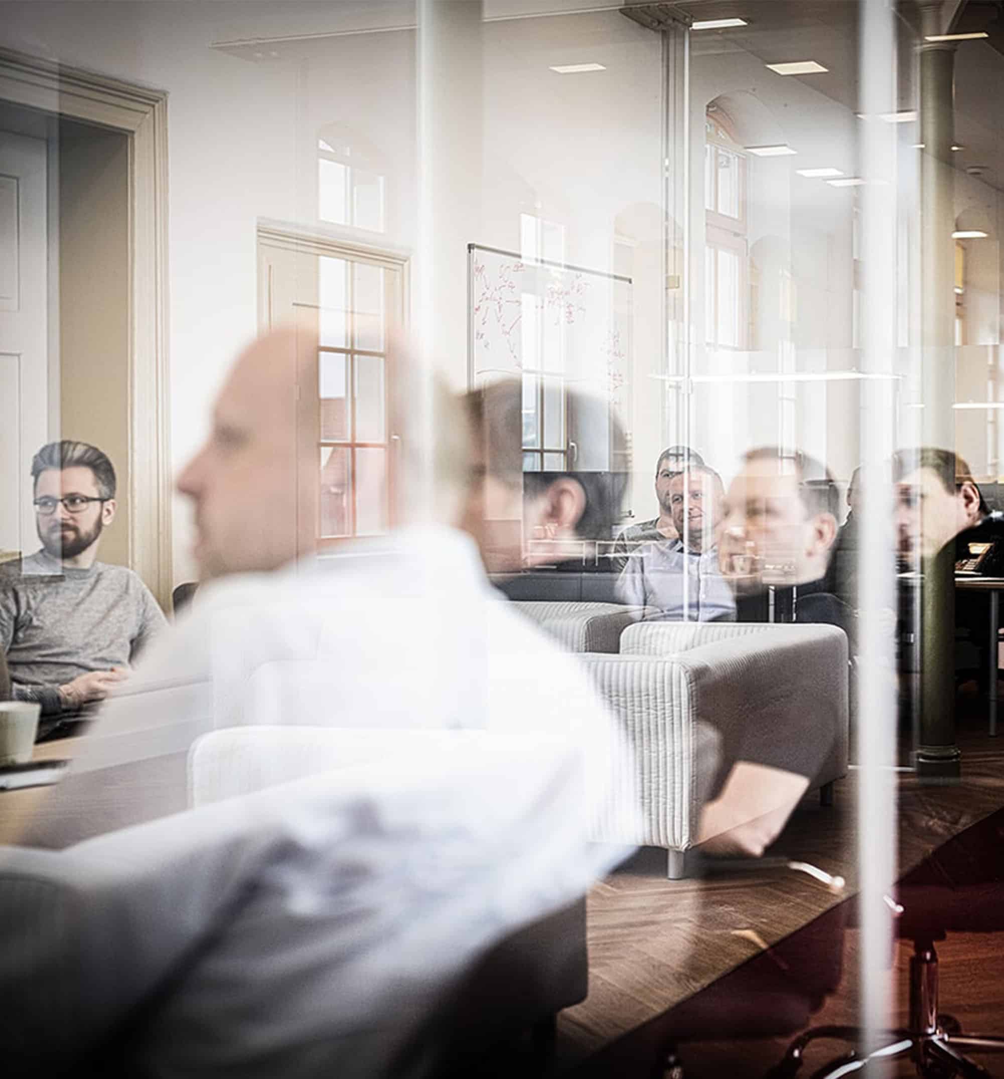 business team and manager in a meeting