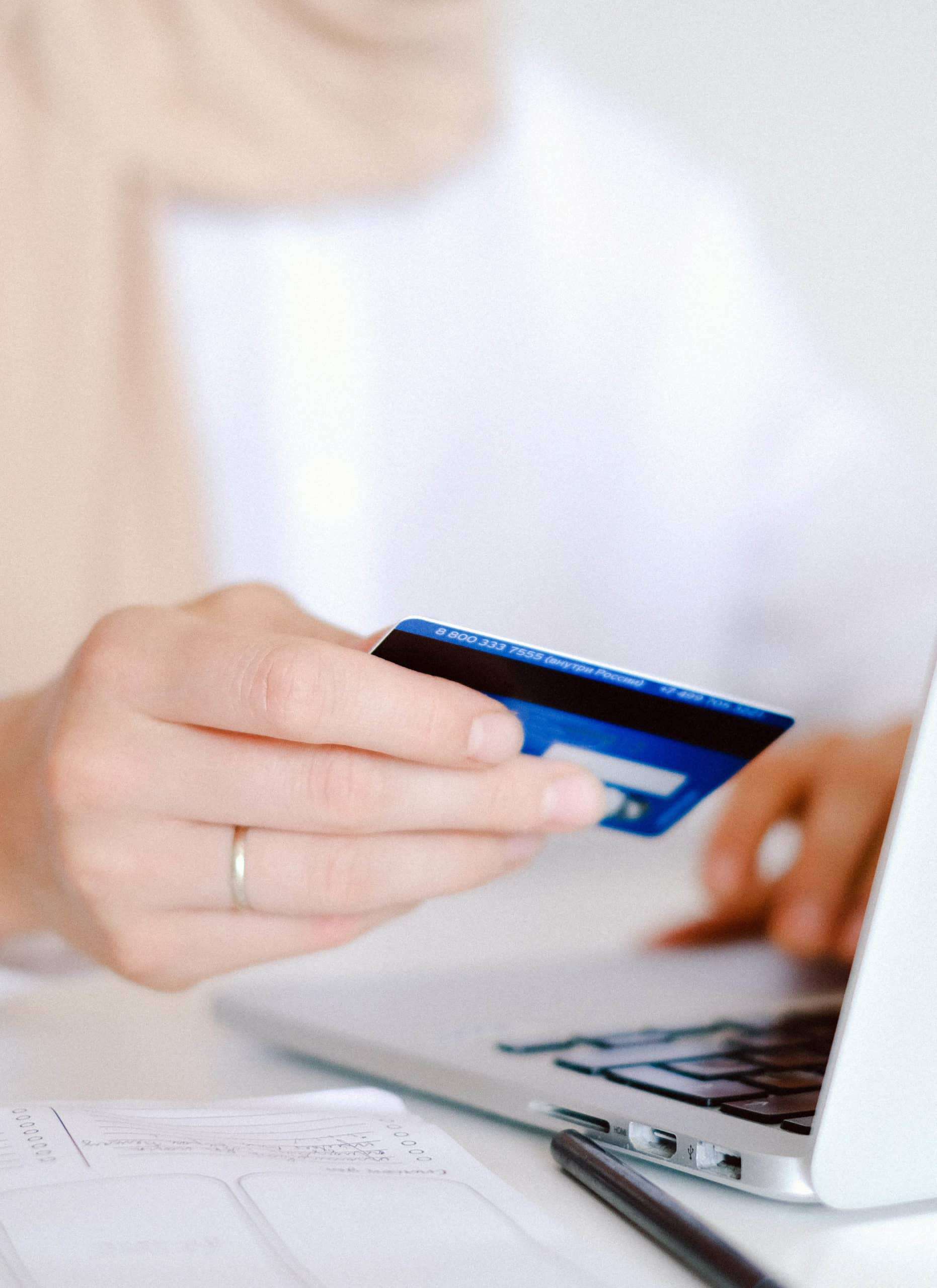 payment card laptop