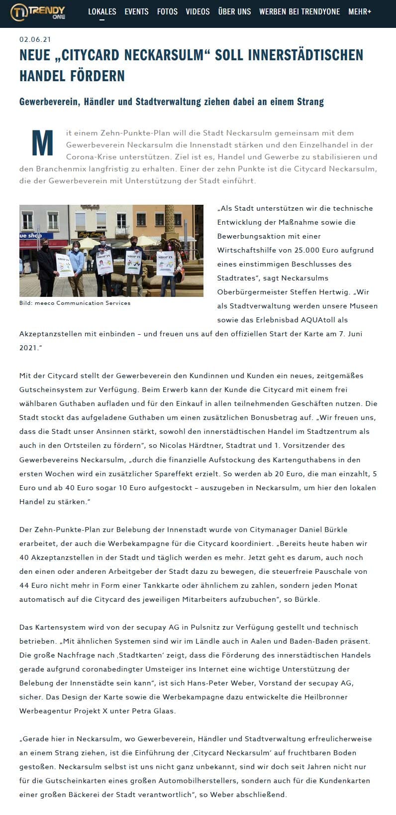 Zeitungsartikel Neckarsulm_Neue-Medien